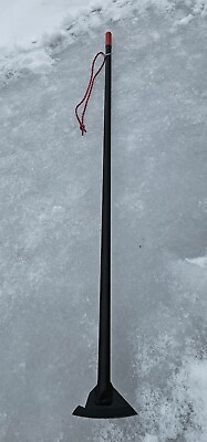 #ad Ice Slammin 62quot; Ice Spud Chisel Internal Slide Hammer Action Weighs 9 lbs 2x Hit