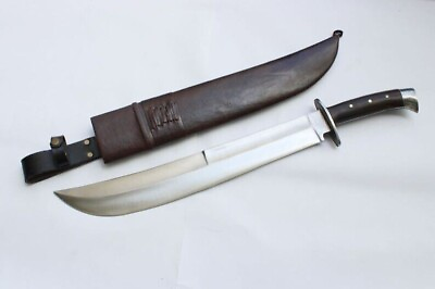 #ad Handmade Custom Carbon Steel Blade Seax Machete Sword Hunting Sword camping