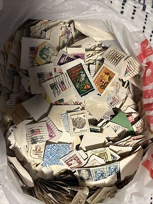 #ad Lot of US Stamps USED collectable 0.5 Pounds Of Stamps