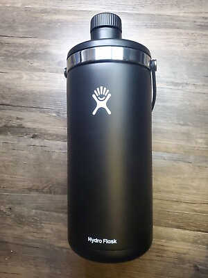 #ad Hydro Flask BC128001 Oasis Black 128oz Insulated Camping Water Jug
