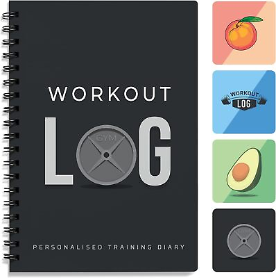 #ad Workout Planner for Daily Fitness Tracking amp; Goals Setting 6x8 Charcoal Grey