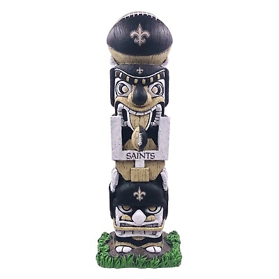 #ad New Orleans Saints 16quot; Tiki Face Totem Pole Figurine by FOCO