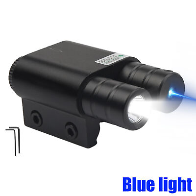 #ad Tactical Flashlight amp; Red Green Laser Sight Combo For 20MM Picatinny Rail Pistol