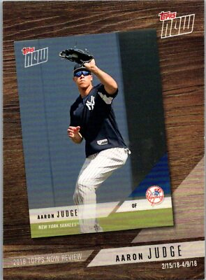 #ad 2019 Topps #TN 1 Aaron Judge 2018 Now Review used