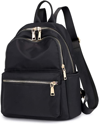 Collsants Small Nylon Backpack for Women Lightweight Mini Backpack Purse Travel $31.61