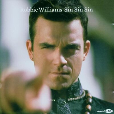 #ad ROBBIE WILLIAMS Sin Sin Sin CD Single Import **Excellent Condition**