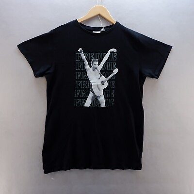 #ad Freddie Mercury T Shirt Small Black Graphic Queen Freddie Rock Band Music Merch