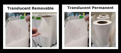 #ad Translucent Matte White Backlit TRANS MARK Self Adhesive Vinyl Solvent Latex Ink