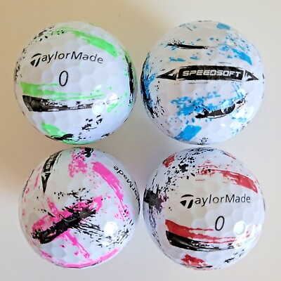 #ad TaylorMade 2024 SpeedSoft INK Blue Green Red Pink New Golf Balls