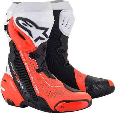 #ad Alpinestars Supertech R Vented Boots US 9 EU 43 Black Orange White