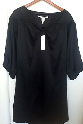#ad NWT Silk Blend Diane von Furstenberg Medium M 8 The Risette Dress DVF New Tunic