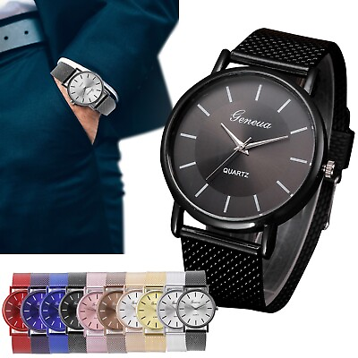#ad Fashion Women#x27;s Ladies Watches Stainless Steel Analog Alloy Quartz Wrist Watch