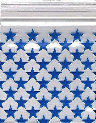 #ad Apple Baggies 2020 Apple 100 Mini ZIPPER SEAL Bags PRINTED Design 2quot; X 2quot; STAR