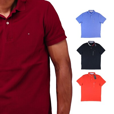 #ad Men#x27;s Tommy Hilfiger Classic Cotton Short Sleeves Casual Polo Shirt