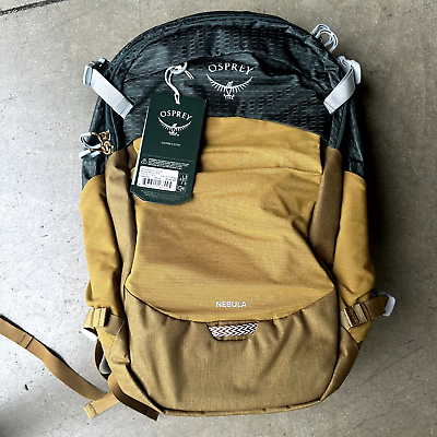 #ad Osprey Nebula Backpack 32L Green Brindle Brown Outdoor Commuter Laptop NEW