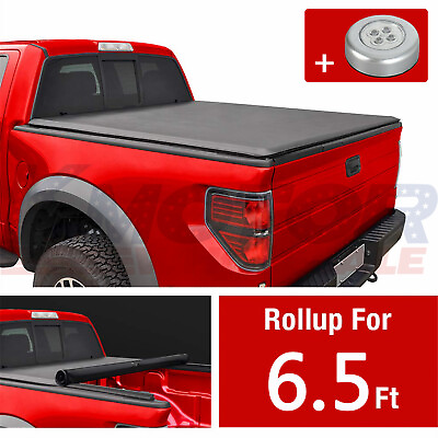 #ad Tonneau Cover Lock Soft Roll Up With 6.5 FT 78quot; Bed For Ford F 150 2004 2014