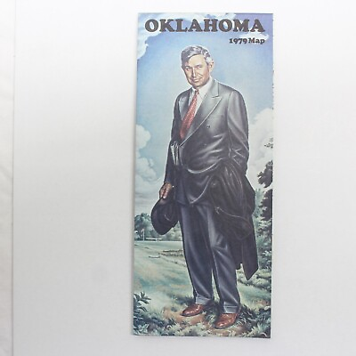 #ad Oklahoma 1979 Map Official State Transportation Map