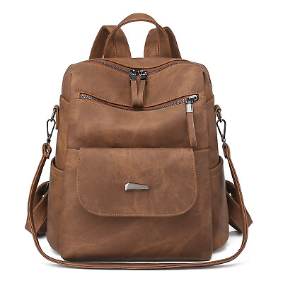 Fashion Leather Backpack Purse Convertible Travel Shoulder Satchel PU Handbags $29.99
