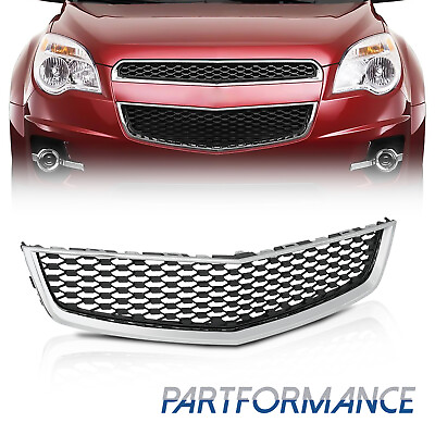 #ad For 2010 2015 Chevrolet Equinox Front Lower Grille Chrome Shell Black Insert