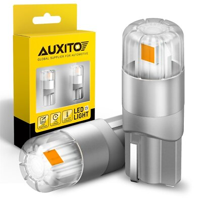 #ad AUXITO 168 194 T10 LED Side Marker Light Bulb Amber Yellow Super Bright No Error