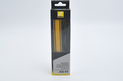 #ad Nikon AN 4Y Neck Strap Camera Strap yellow For SLR DSLR For From Japan NEW