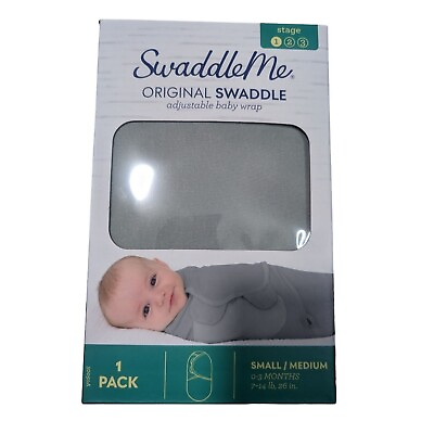#ad NWB SwaddleMe Original Swaddle adjustable baby wrap stage 1 0 3 months newborns