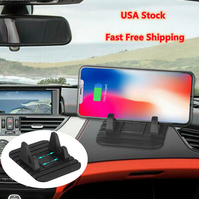 #ad Sticky Silicone Pad Car Dashboard Mount Cradle Holder Anti slip for Cell Phone