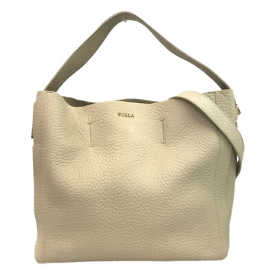 #ad Furla 2 way handbag shoulder bag crossbody women#x27;s Beige