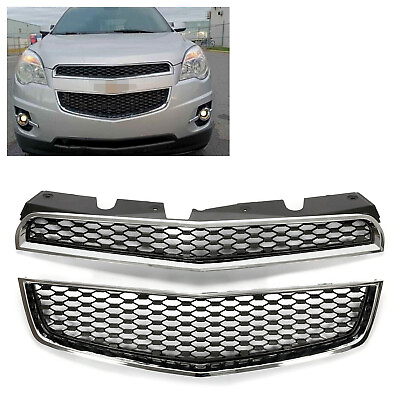 #ad Front Upper amp; Lower Bumper Grille Honeycomb Style For 10 2015 Chevrolet Equinox
