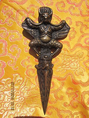 #ad USA Seller 7quot; amp; Heavy Brass Tibetan Buddhist Garuda Tantric Ritual Phurba Kila