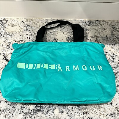 #ad Under Armour UA Favorite Graphic Green Teal Tote Cinch Style Lightweight Bag 21