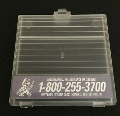 #ad Game Boy DMG 01 CLEAR Battery Cover Game Boy Original Replacement Door STICKER