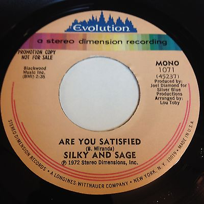 #ad Silky And Sage Are You Satisfied 45 Evolution Northern Soul ?