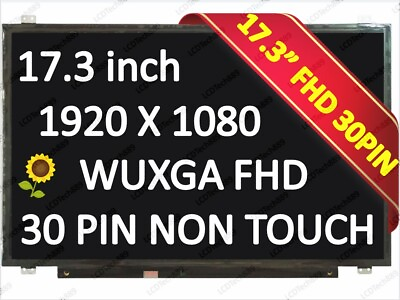#ad DELL VHN17 LAPTOP LED LCD Screen 0VHN17 LTN173HL01 001 17.3#x27; Full HD Bottom Left