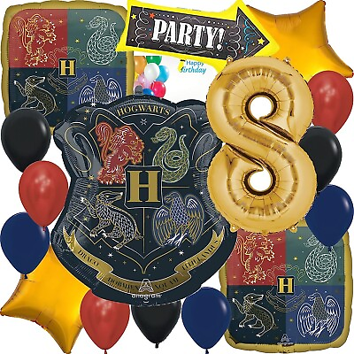 #ad Anagram Harry Potter Birthday Party Foil Balloon Bouquet Set 8th Birthday