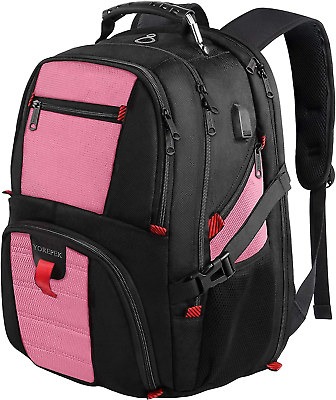 #ad #ad Travel Backpack Extra Large 50L Laptop Backpacks for Men Women Water Resistant