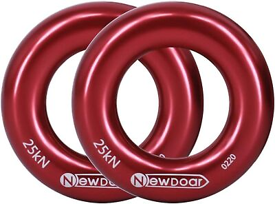 #ad NewDoar Rappel Ring 25kN Gold Large O Ring Rope Connector for Rock Climbing A...
