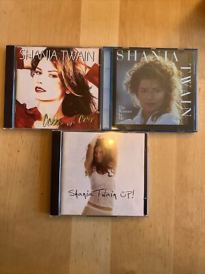 #ad Shania Twain 3 CD Lot The Woman in Me Come on Over Up