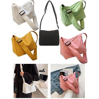 #ad Crossbody Bag with Adjustable Shoulder Strap Canvas Purse Women#x27;s Shoulder Bag