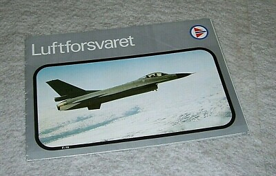 #ad LUFTFORSVARET NORWEGIAN AIR FORCE AIRCRAFT FOLD OUT BROCHURE In Norwegian