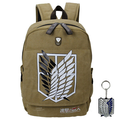 #ad #ad Attack on Titan Backpacks School Student Shoulder Bags Cosplay Travel Bag GIFT