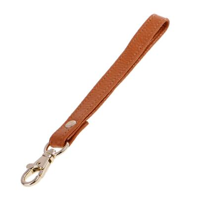 #ad Solid Leather Wristlet Wrist Bag Strap Replacement