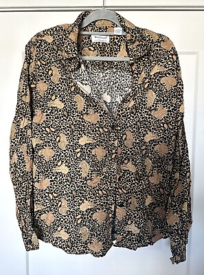 #ad Westbound Casual Blouse Size L NWT Women#x27;s Long Sleeve 100% Rayon