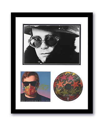 #ad Elton John Autographed Signed 11x14 Custom Framed CD Lockdown Sessions ACOA