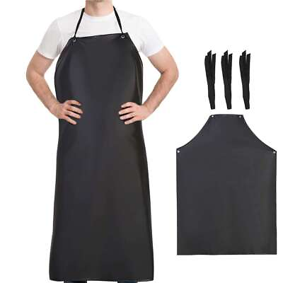 #ad Heavy Duty Waterproof Apron Chemical Resistant PVC Apron for Industrial Kitchen