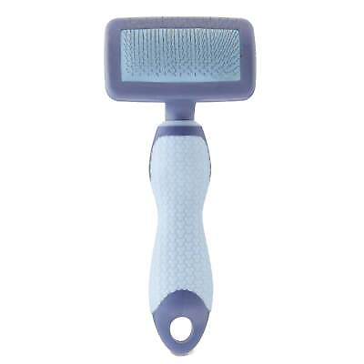 #ad Delivered From USA Plastic Dog Slicker Grooming Brush with a TPR Grip