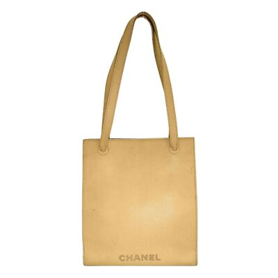 #ad CHANEL logo Shoulder Bag leather Women