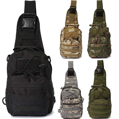 Outdoor Tactical Bag Backpack Military Bag Sling Shoulder Satchel for Every Day $4.99