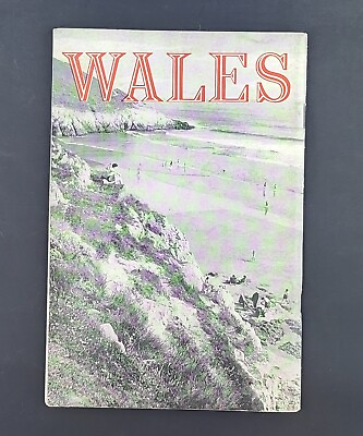 #ad Vintage 1948 Wales Cymru Promotional Travel Brochure Great Britain Many Photos