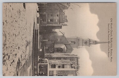#ad Postcard Old North Church Boston Massachusetts